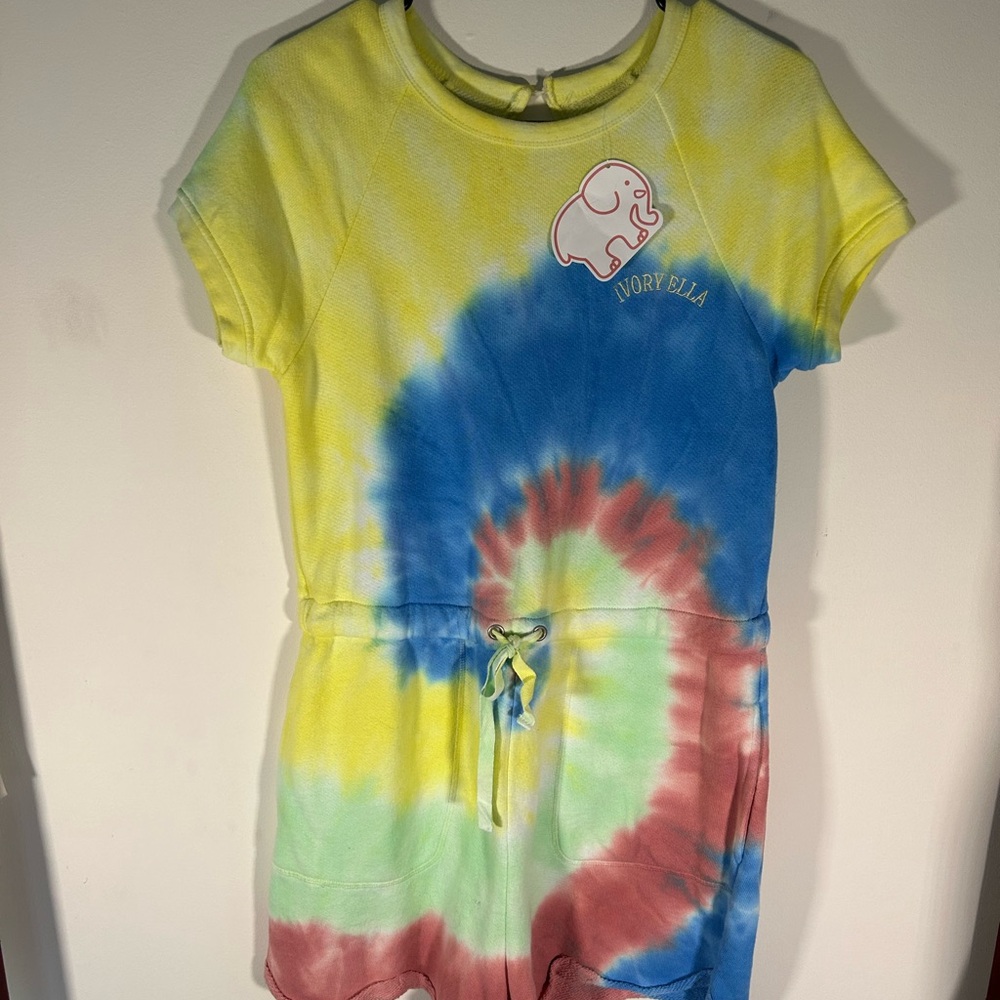 NWT women’s tie dye romper. Ivory Ella.